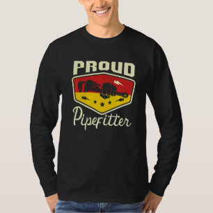 Proud Pipefitter-jobbproffs Worker Plumber T Shirt
