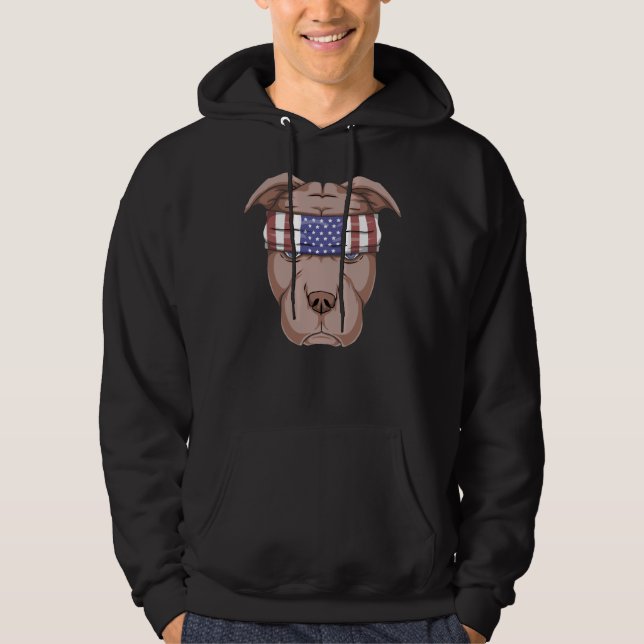 Proud Pitbull Hoodie (Framsida)