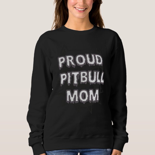 Proud Pitbull Mamma 90 T Shirt (Framsida)