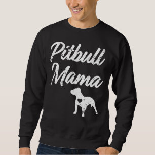 Proud Pitbull Mamma Womens Pit Bull Dog Lång Ärmad Tröja