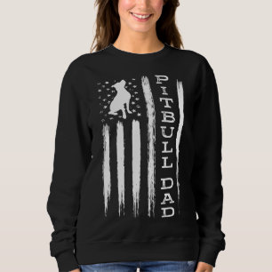 Proud Pitbull Pappa America Bully Hund Pittie T Shirt