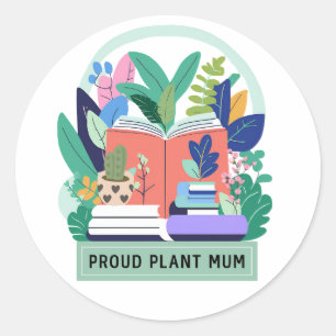Proud Plant Morsa Runt Klistermärke