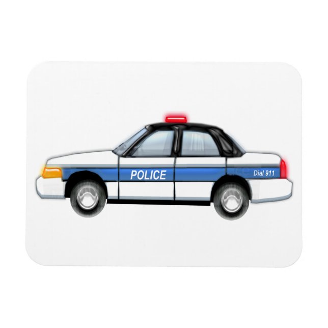 Proud Police Car Magnet (Horisontell)
