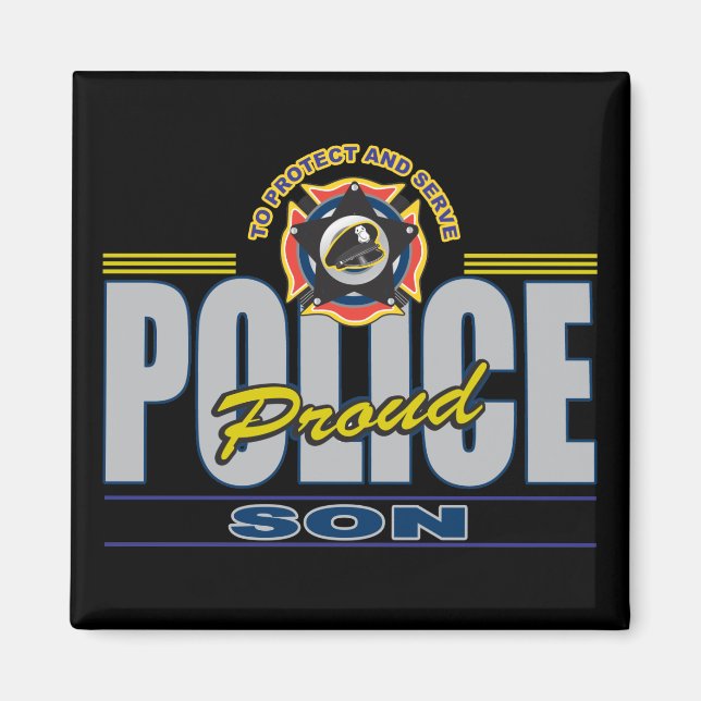 Proud Police Son Magnet (Framsidan)