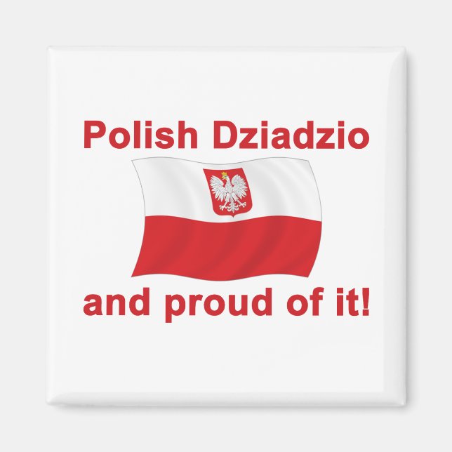 Proud polska Dziadzio Magnet (Framsidan)