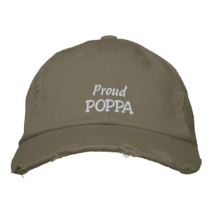 Proud POPPA-Fars dag ELLER födelsedagen Broderad Keps