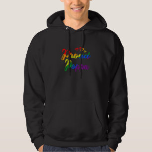 Proud Poppa Gay pride Flagga Pappa Traditional Gay Hoodie