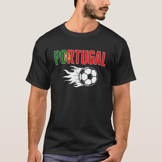 Proud Portugal Ocer Fläkt Jersey Portugals Footb T Shirt (Framsida)