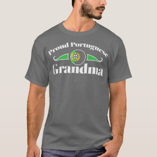 Proud portugisisk Grandma Portugal Grandparent Lov T Shirt