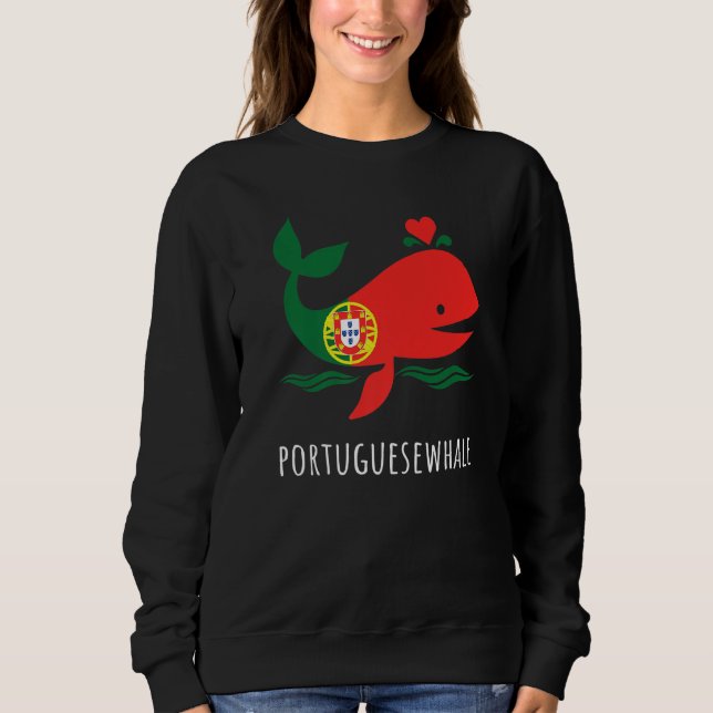 Proud Portuguese Portugal Flag   T Shirt (Framsida)