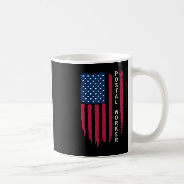 Proud Postal Worker Postmaster Us Post Service Mem Kaffemugg (Höger)