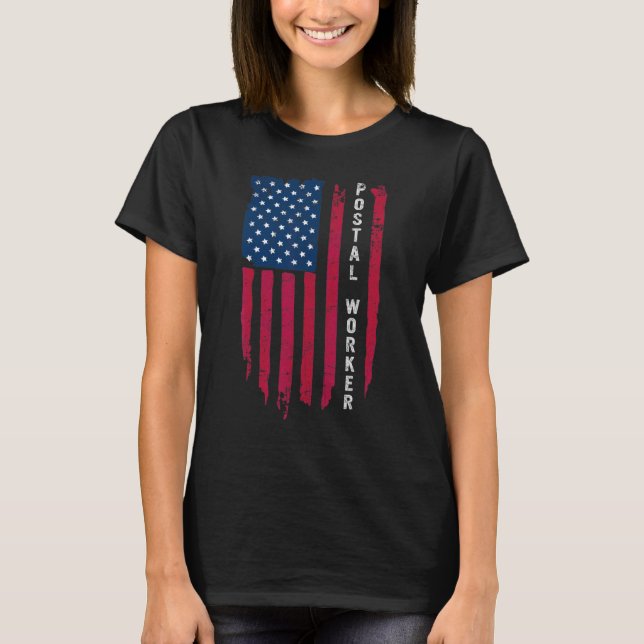 Proud Postal Worker Postmaster Us Post Service Mem T Shirt (Framsida)