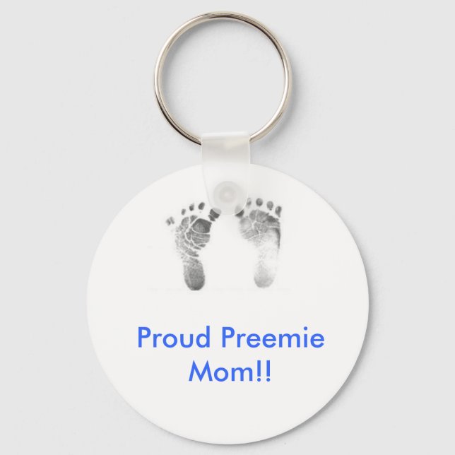 Proud Preemie Mamma! Nyckelring (Framsida)