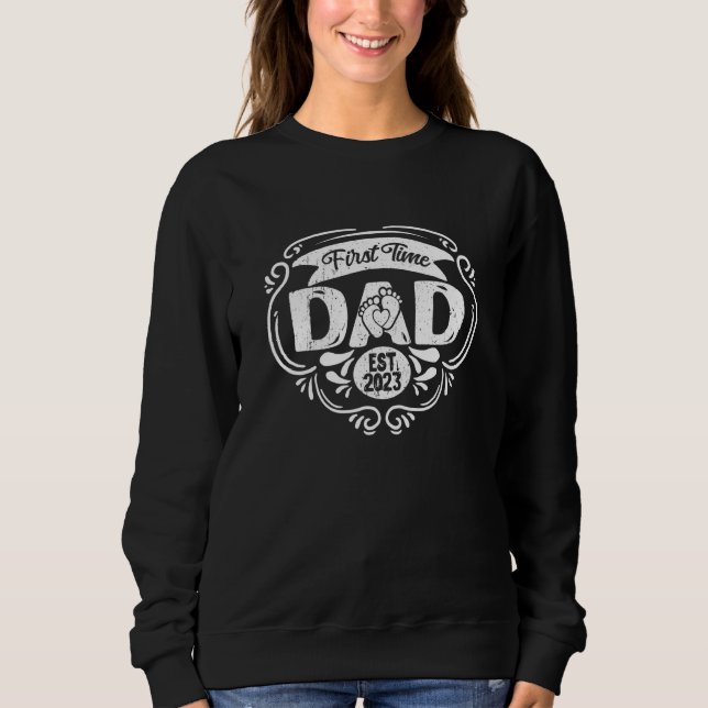Proud Pregnancy 2023 Father's Day First Time Dad T Shirt (Framsida)