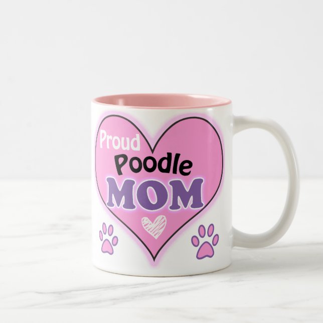 Proud Pudel Mamma Två-Tonad Mugg (Höger)
