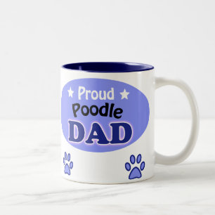 Proud Pudel Pappa Två-Tonad Mugg