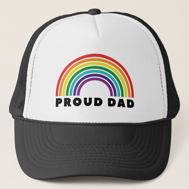 Proud Rainbow Pappa Keps (Framsida)