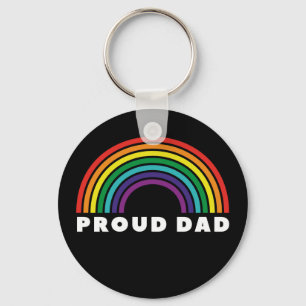 Proud Rainbow Pappa Nyckelring