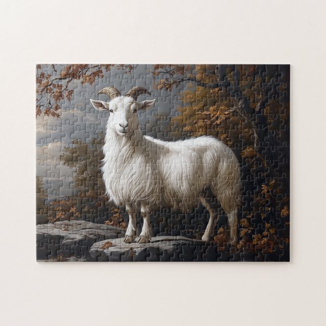 Proud Ram Vintage Stil Painting Pussel (Horisontell)