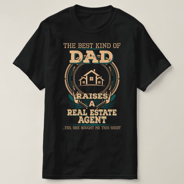 Proud Real Gods Agent Pappa T Shirt (Design framsida)