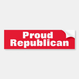 Proud Republican Bumper Sticker Bildekal