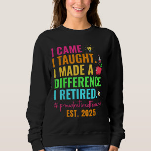 Proud Retrött Teacher 2025 Lärare Pension 2025 T Shirt