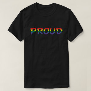 Proud Rinbow brev T Shirt