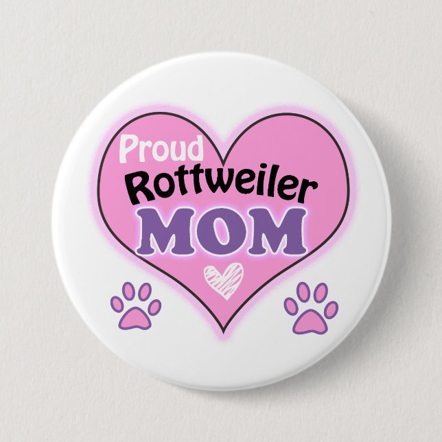 Proud Rottweiler Mamma Knapp (Framsida)
