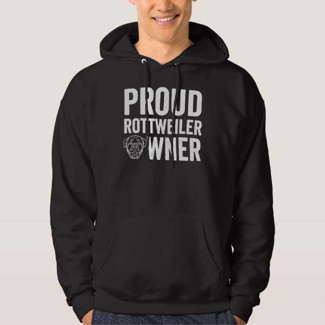 Proud Rottweiler Owner 16 Hoodie (Framsida)