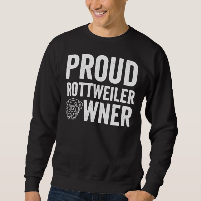 Proud Rottweiler Owner 16 Lång Ärmad Tröja (Framsida)