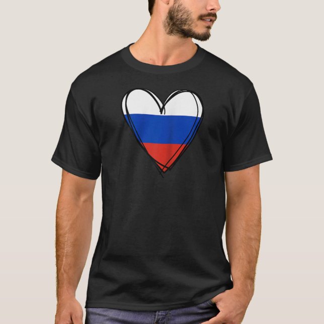 Proud Russian Boy Girl Aunt Uncle Dad Mama Russia  T Shirt (Framsida)