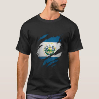 Proud Salvador El Salvador Flagga Celebrating T Shirt