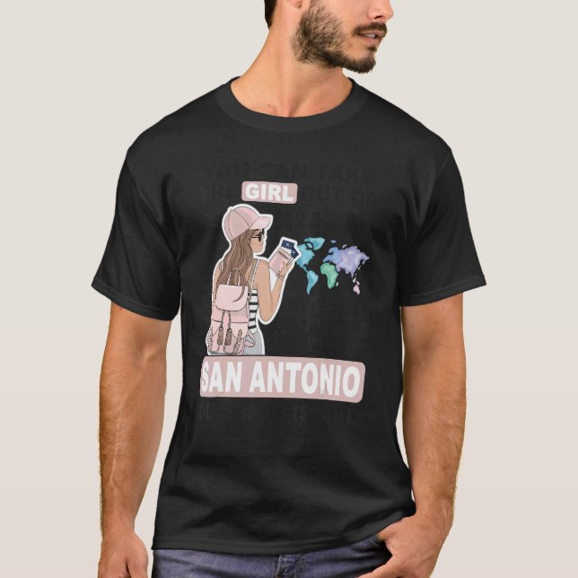 Proud San Antonio Girl - Cool Girl from San Antoni T Shirt (Framsida)