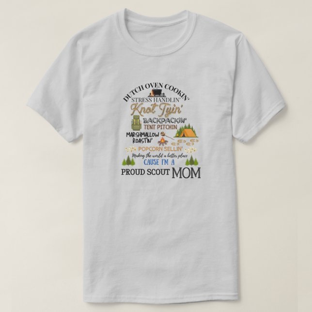 Proud Scout Mamma T-Shirt (Design framsida)