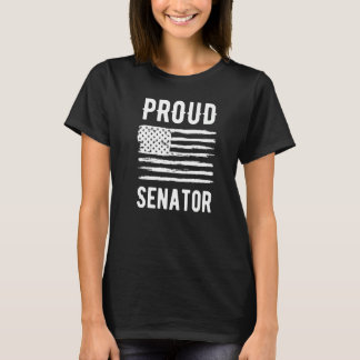 Proud Senator Profession American Flag Premium T Shirt