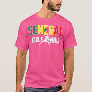 Proud Senegal Bord Tennis Älskare Jersey Senegales T Shirt
