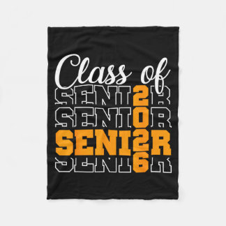 Proud senior 2026 graduation high school class of fleecefilt