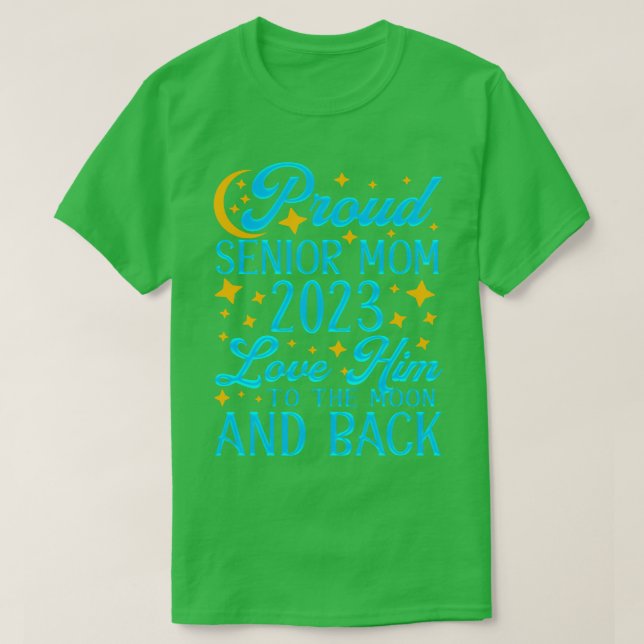 Proud Senior Mamma 2023 Klass 2023 Student T Shirt (Design framsida)