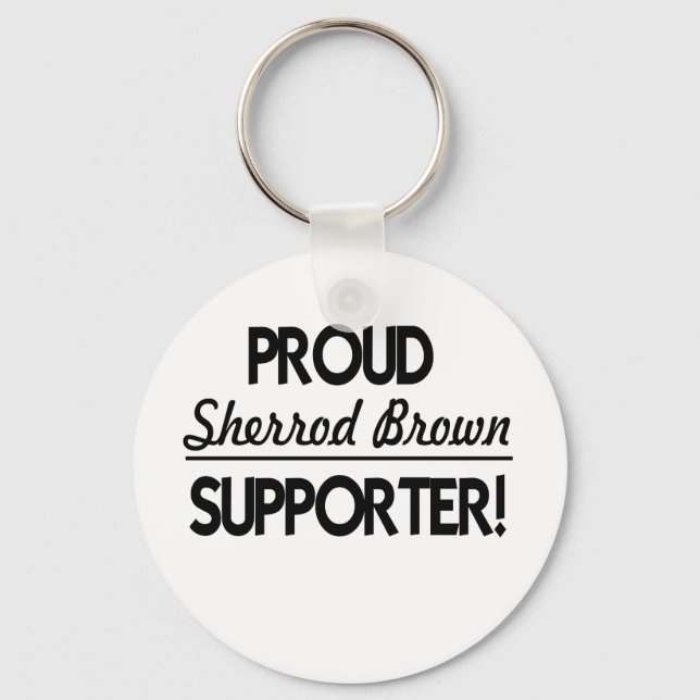 Proud Sherrod Brown Supporter! Nyckelring (Framsida)