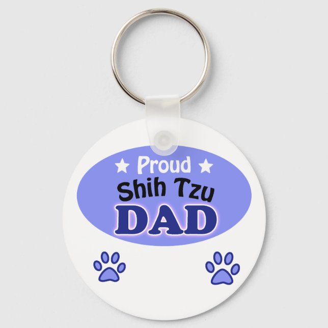 Proud Shih Tzu Pappa Nyckelring (Framsida)