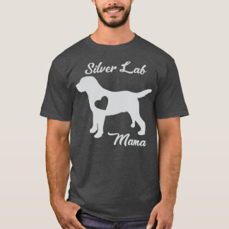 Proud Silver Lab Mamma Labrador Retriever för Mamm T Shirt