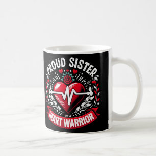 Proud Sister Heart Warrior Chd Awareness Congenita Kaffemugg