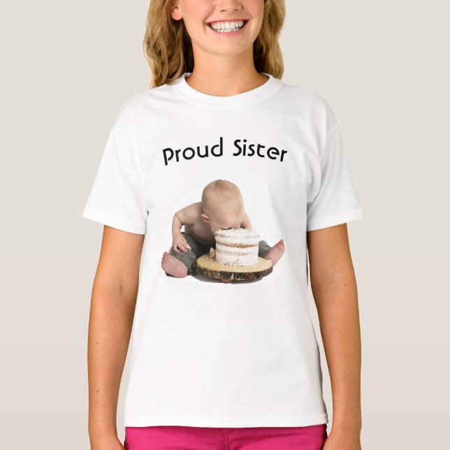 Proud Sister Humor T-Shirt (Framsida)