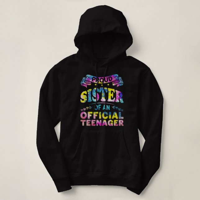 Proud Sister of Official Teenager 13th Birthday 13 T Shirt (Design framsida)