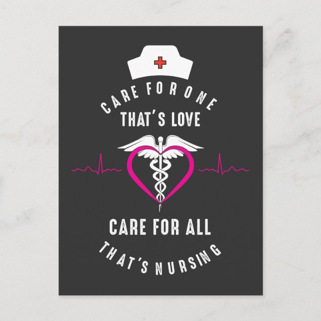 Proud sjuksköterskeuppskattning Sjukvård Vykort (Framsida)