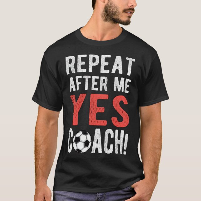 Proud Soccer Coach Soccer Tränar fotbollstränder T Shirt (Framsida)