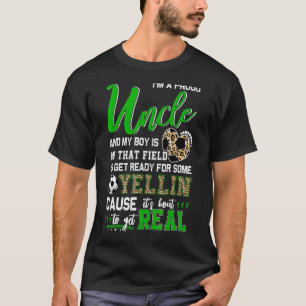 Proud Soccer-familjen för Onkel Soccer - matchning T Shirt