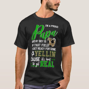 Proud Soccer-familjen Pappa matchande 1 T Shirt