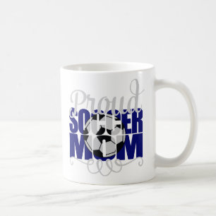 Proud Soccer Mamma i Blue Kaffemugg