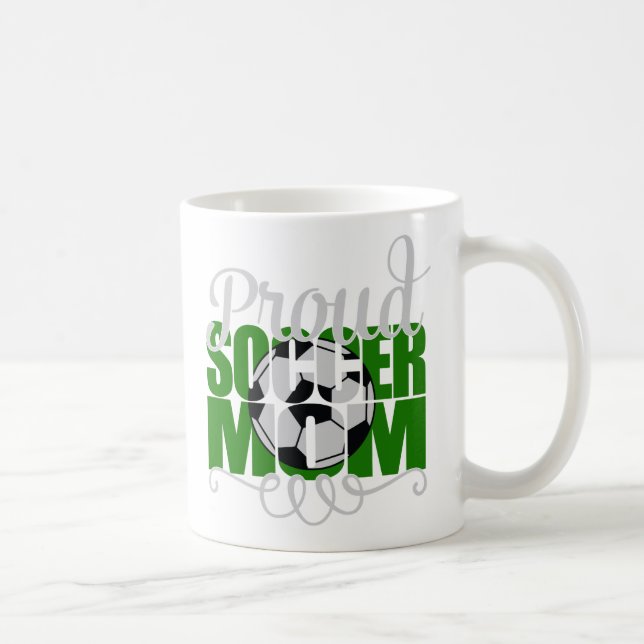 Proud Soccer Mamma i Grönt Kaffemugg (Höger)